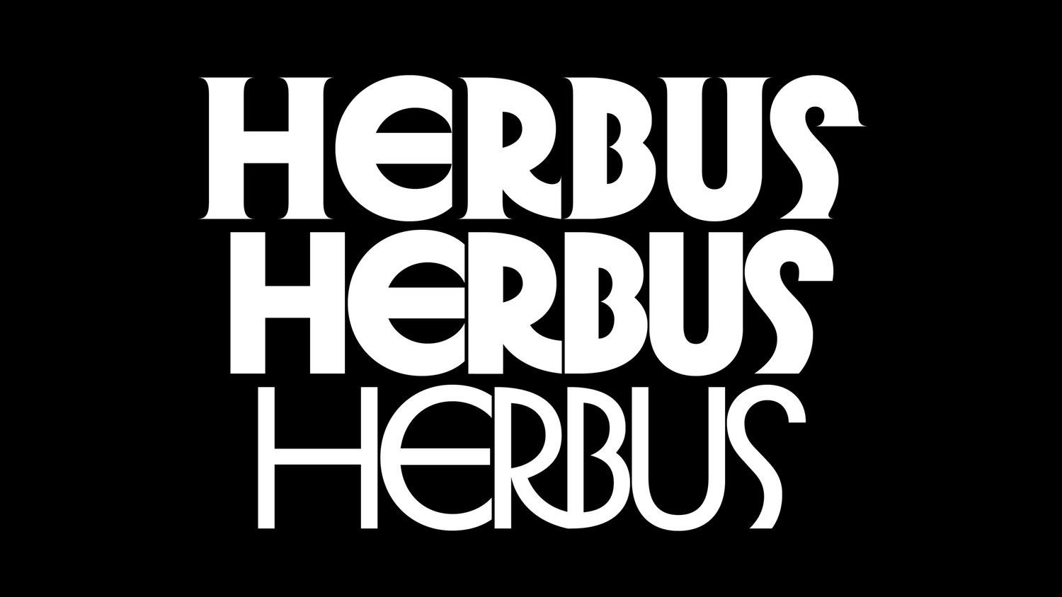 Beispiel einer Herbus-Schriftart