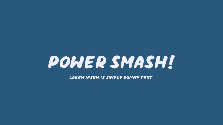 Beispiel einer Power Smash Outline-Schriftart