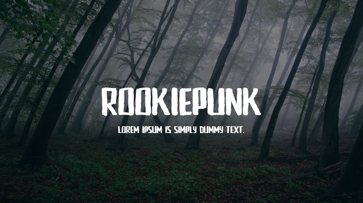 Beispiel einer Rookie Punk-Schriftart