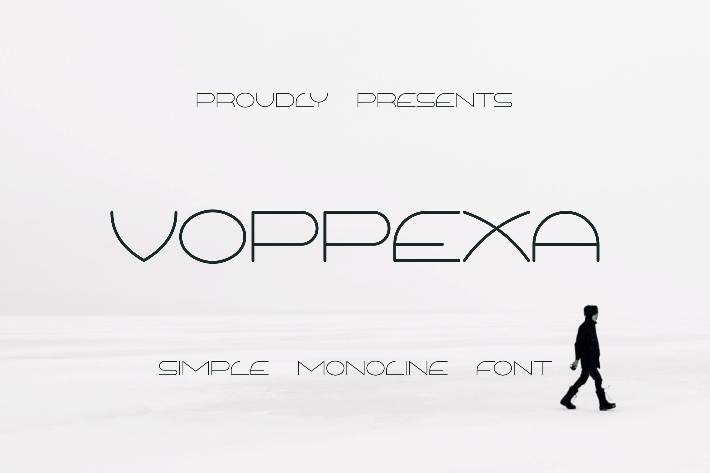 Beispiel einer Voppexa Regular-Schriftart