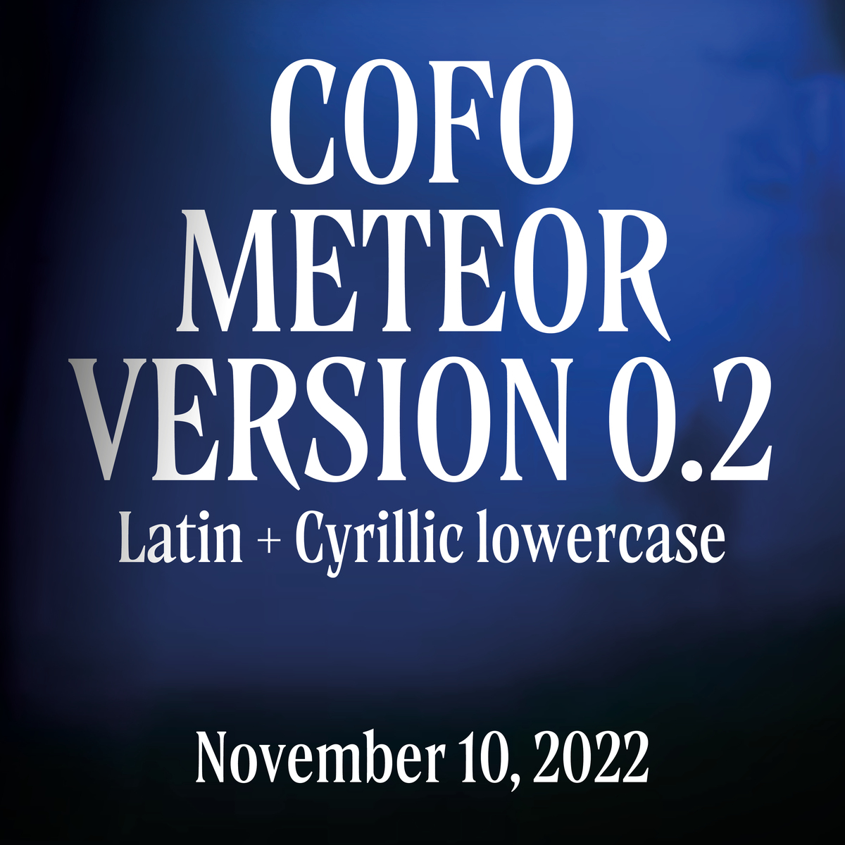 Beispiel einer CoFo Meteor V0.2-Schriftart