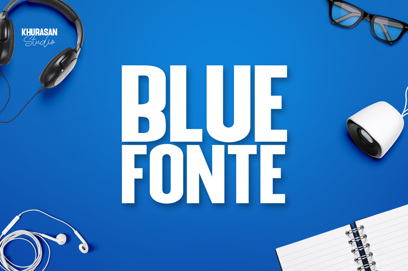 Beispiel einer Blue Box Sans SemiBold-Schriftart