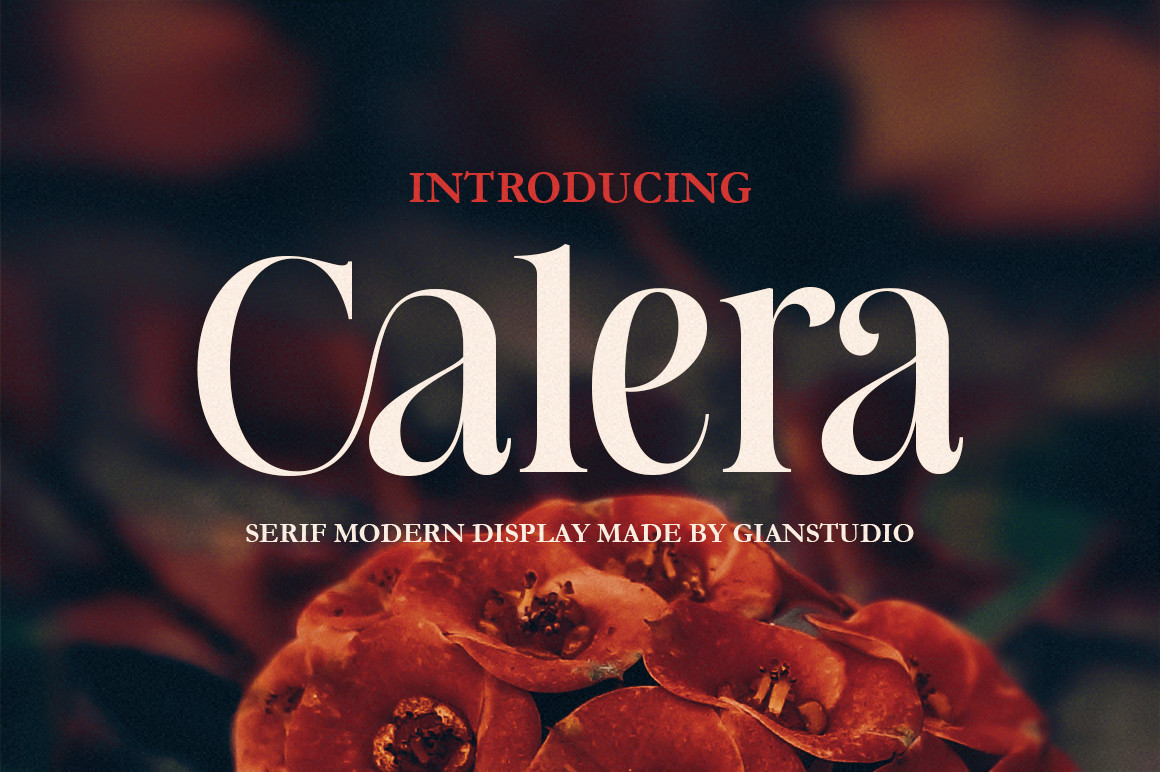 Beispiel einer Calera-Schriftart