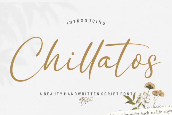 Beispiel einer Chillatos-Schriftart