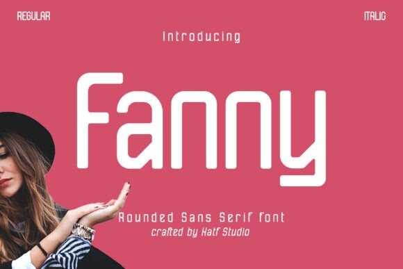 Beispiel einer Fanny Regular-Schriftart