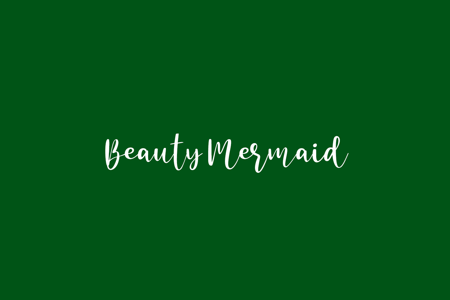 Beispiel einer Beauty Mermaid-Schriftart