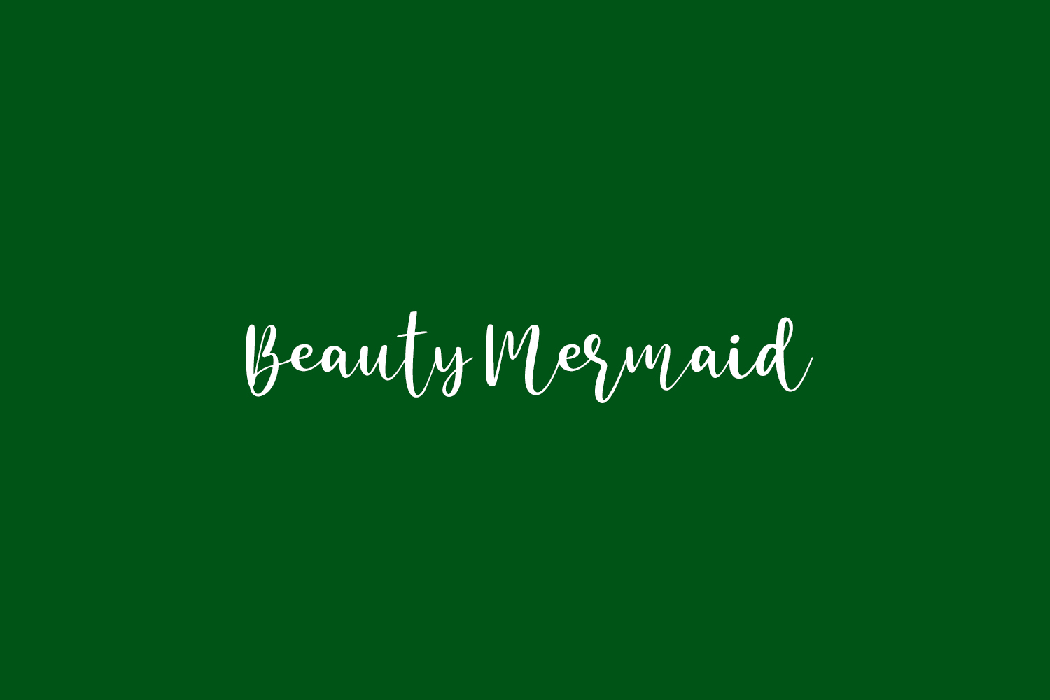 Beispiel einer Beauty Mermaid Regular-Schriftart