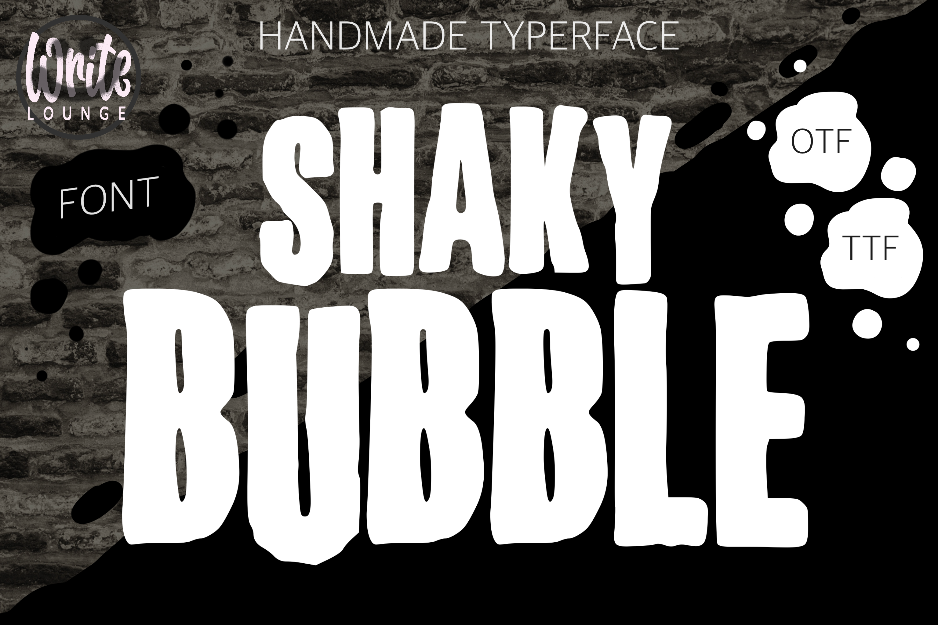 Beispiel einer Shaky Bubble-Schriftart
