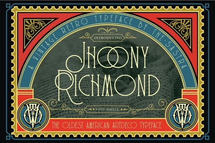 Beispiel einer Jhoony Richmond-Schriftart