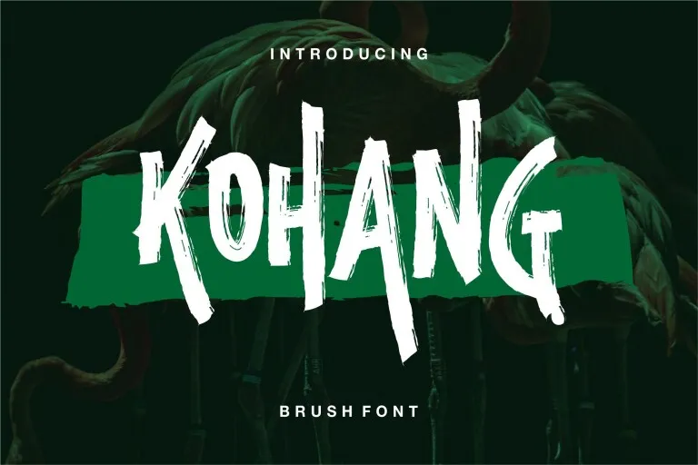 Beispiel einer Kohang Regular-Schriftart