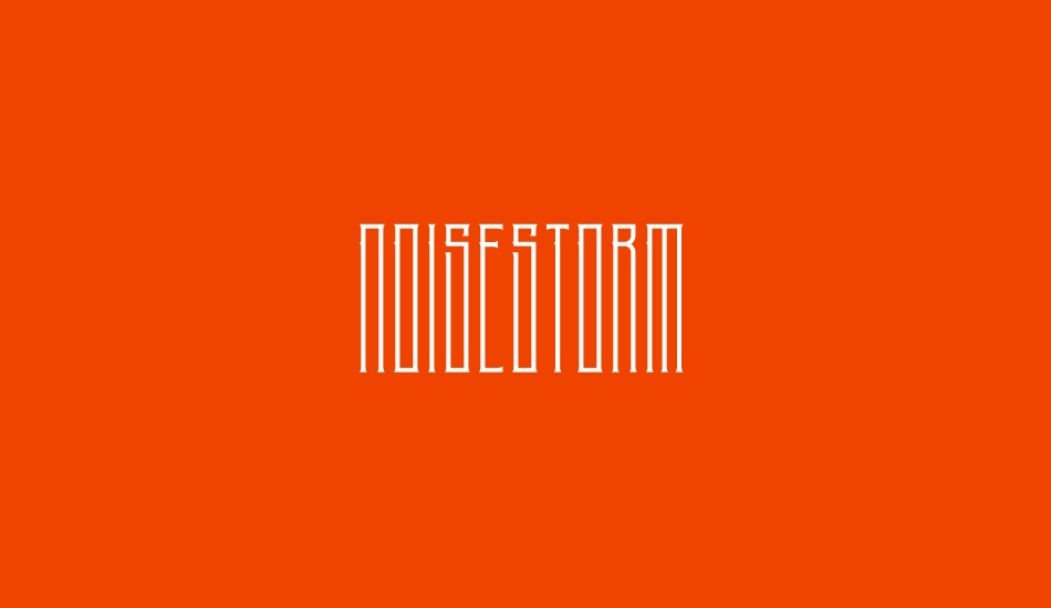 Beispiel einer NoiseStorm Regular-Schriftart