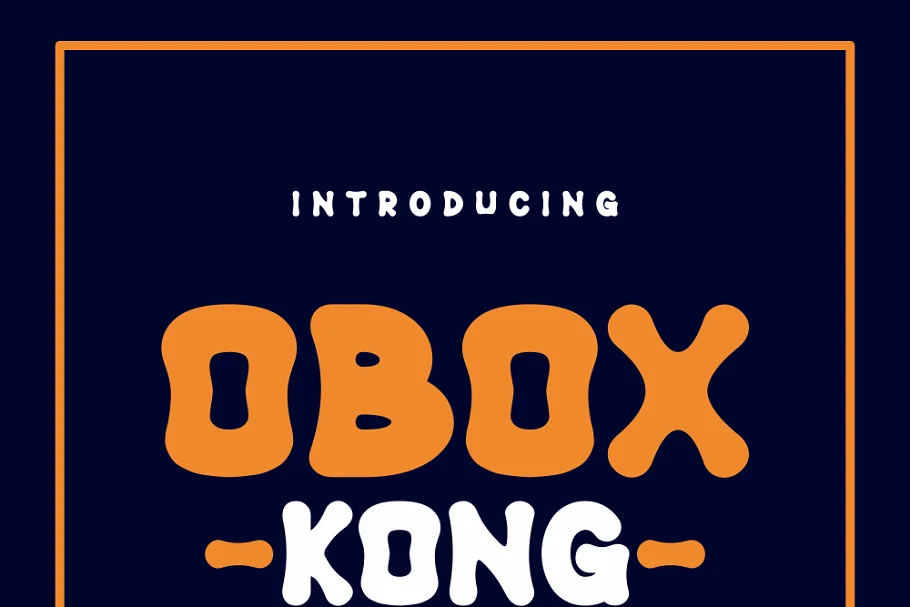 Beispiel einer Obox Kong-Schriftart