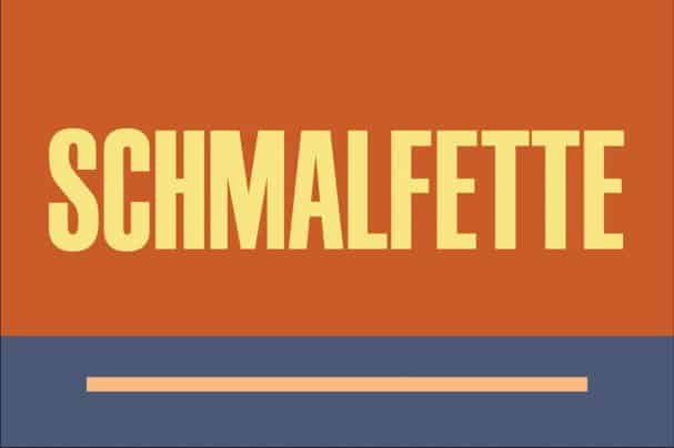 Beispiel einer Schmalfette Regular-Schriftart