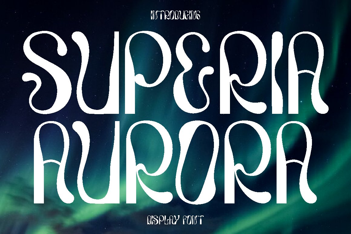 Beispiel einer Superia Aurora-Schriftart