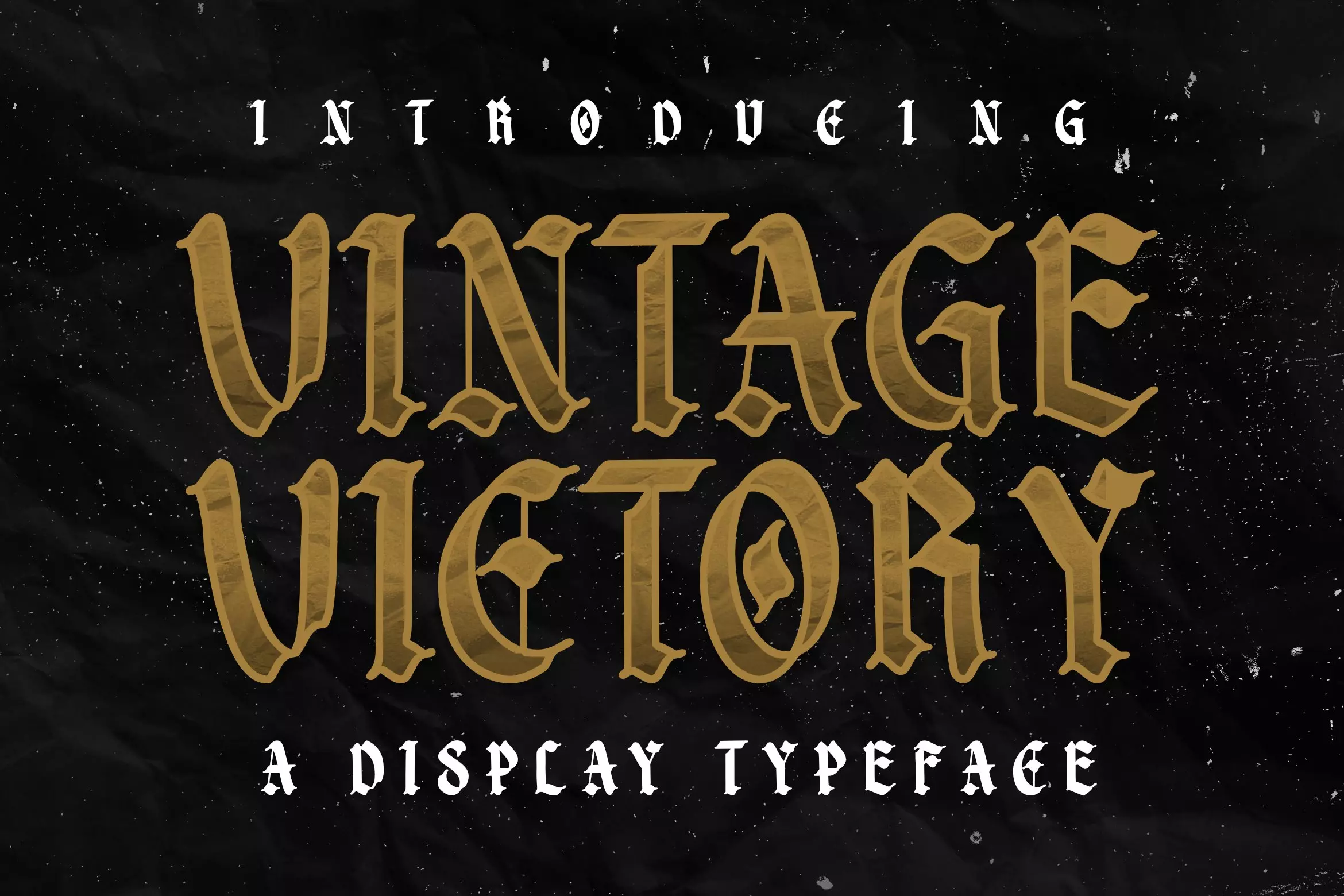 Beispiel einer Vintage Victory Regular-Schriftart