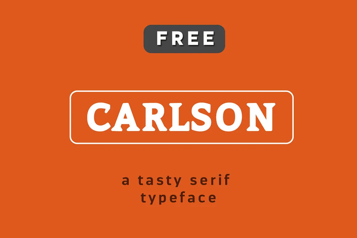 Beispiel einer Carlson-Schriftart