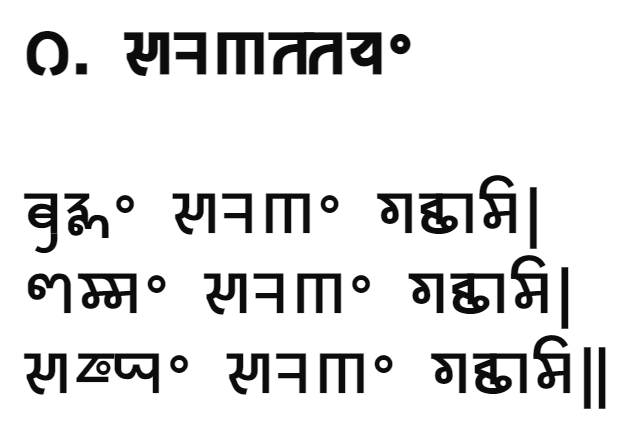 Beispiel einer Noto Sans Nandinagari-Schriftart
