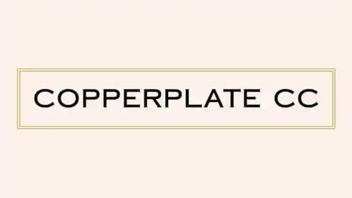 Beispiel einer Copperplate CC Heavy-Schriftart