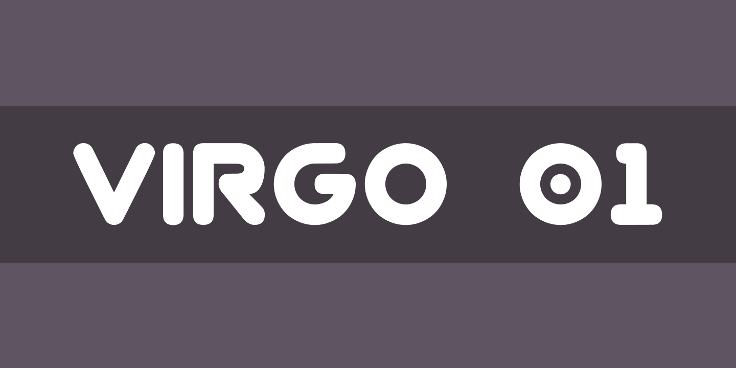 Beispiel einer Virgo 01-Schriftart