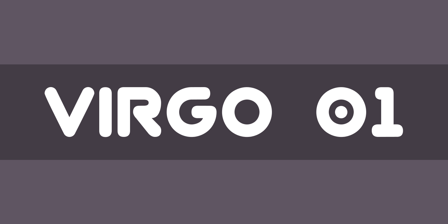 Beispiel einer Virgo 01 Regular-Schriftart