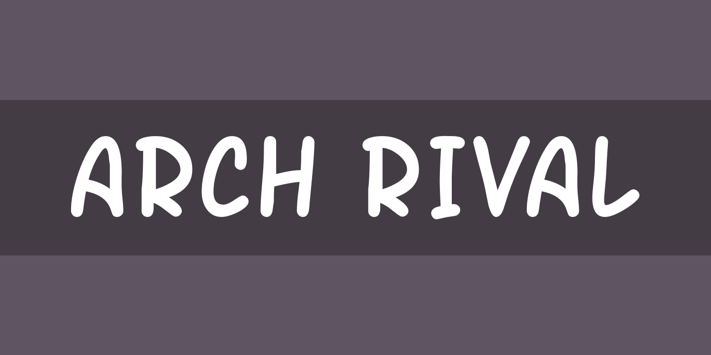 Beispiel einer Arch Rival Bold Italic-Schriftart