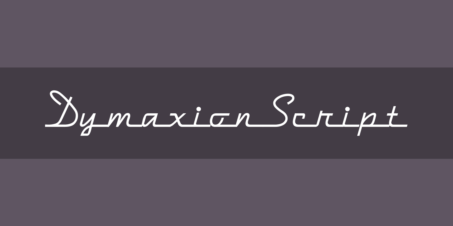 Beispiel einer DymaxionScript-Schriftart