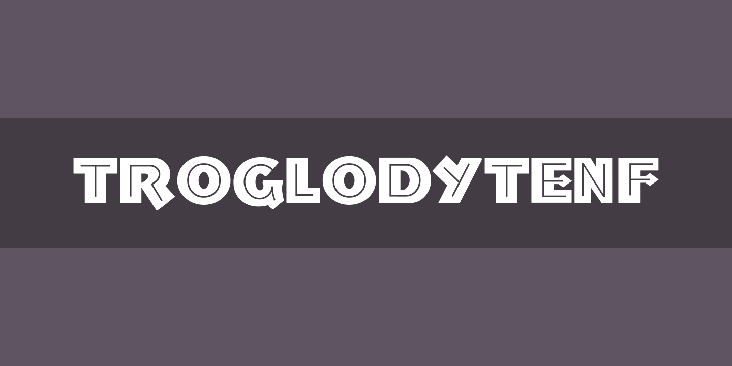 Beispiel einer TroglodyteNF-Schriftart