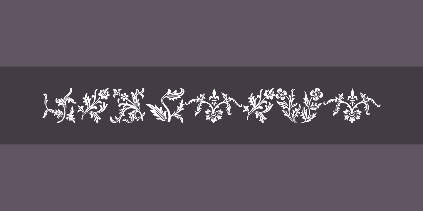 Beispiel einer Floralia Regular-Schriftart