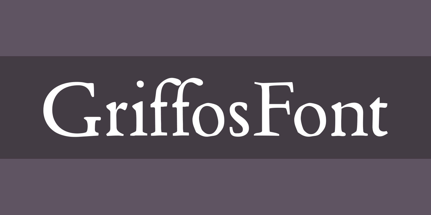 Beispiel einer GriffosFont-Schriftart