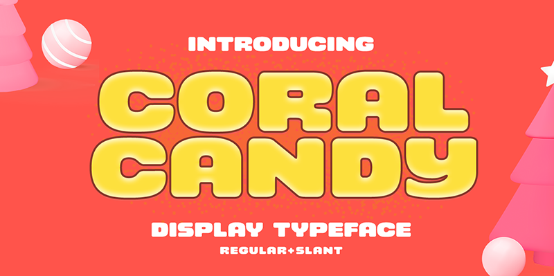 Beispiel einer Coral Candy-Schriftart