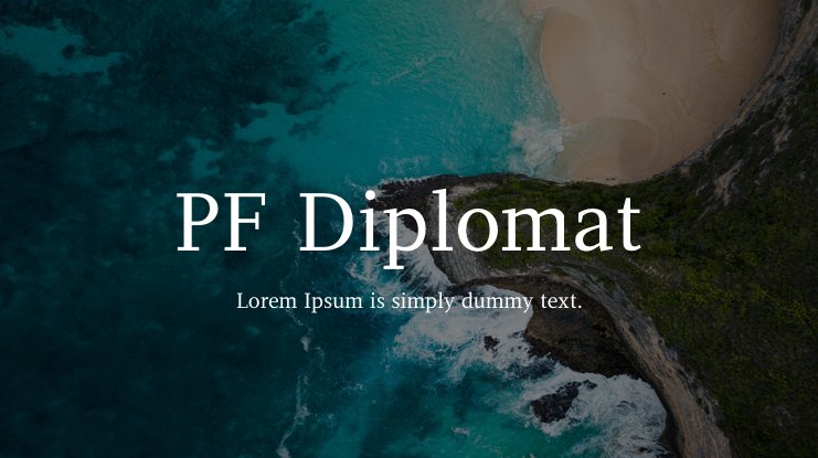 Beispiel einer Diplomat Black Italic-Schriftart