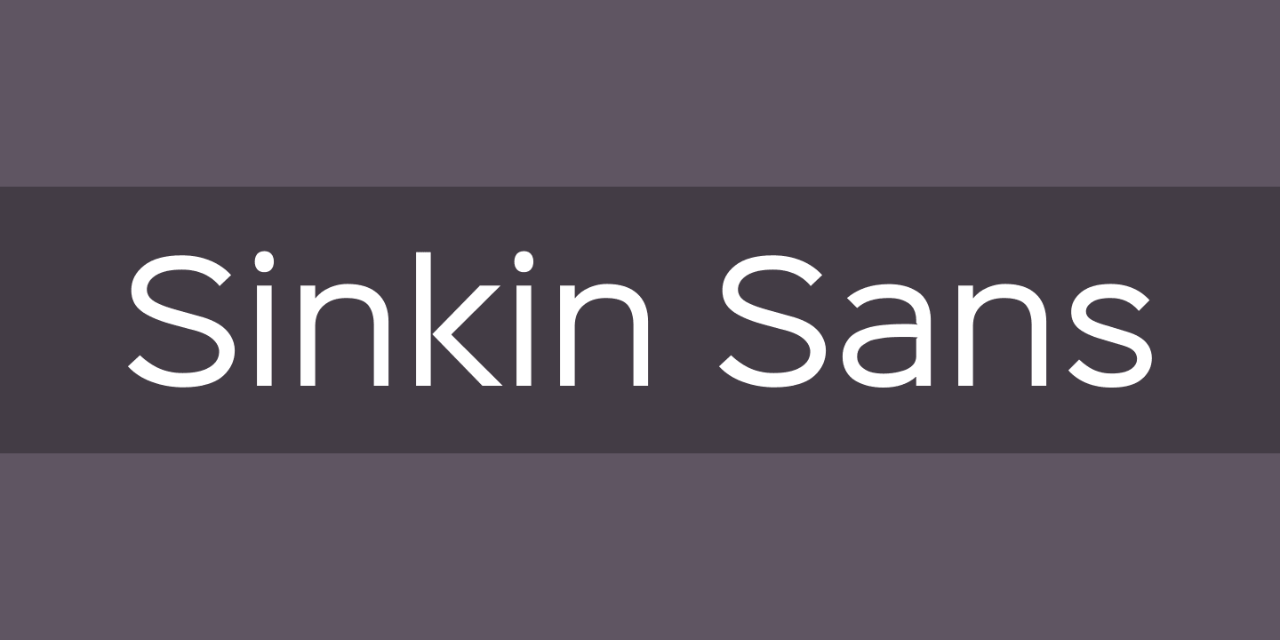 Beispiel einer Sinkin Sans 700 Bold-Schriftart