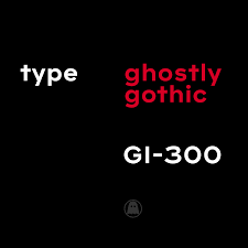 Beispiel einer Ghostly Gothic-Schriftart