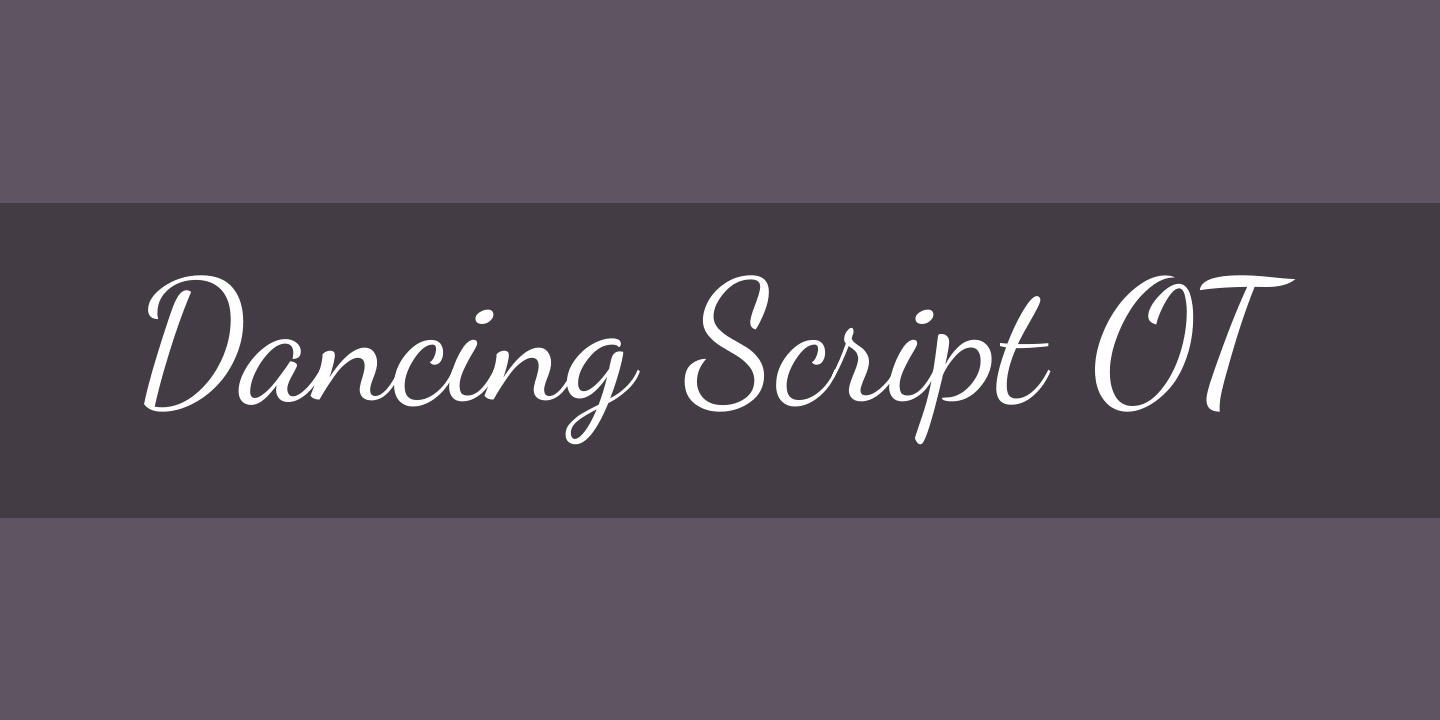 Beispiel einer Dancing Script OT-Schriftart