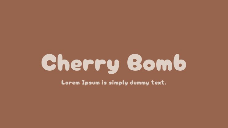 Beispiel einer Cherry Bomb One-Schriftart