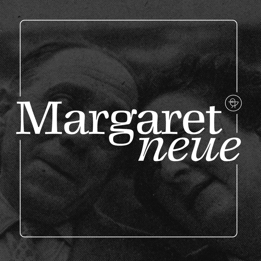 Beispiel einer Margaret Neue Italic-Schriftart