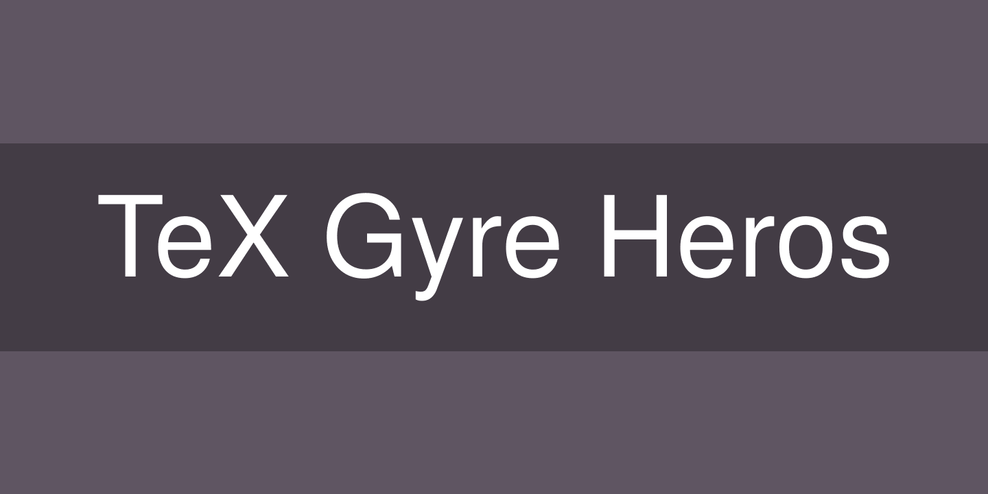 Beispiel einer TeX Gyre Heros Bold-Schriftart