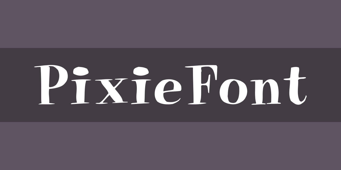 Beispiel einer PixieFont-Schriftart