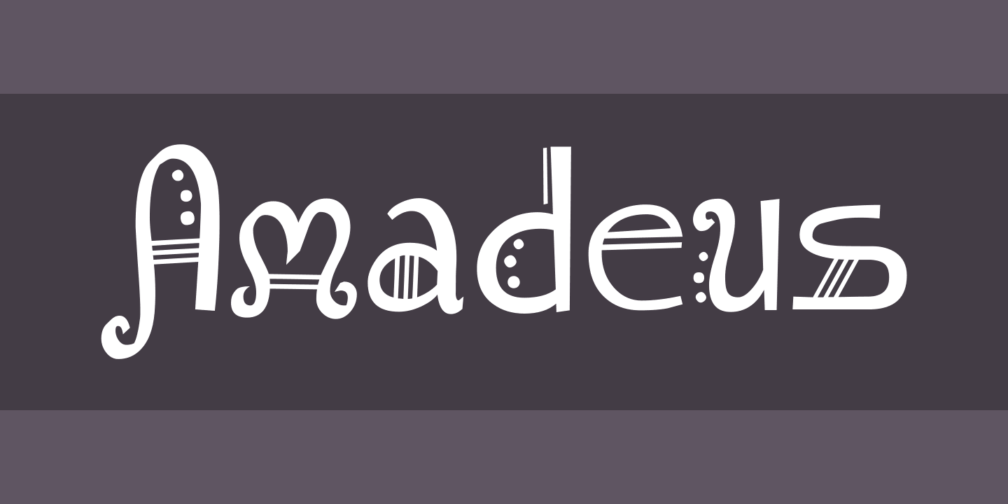 Beispiel einer Amadeus-Schriftart