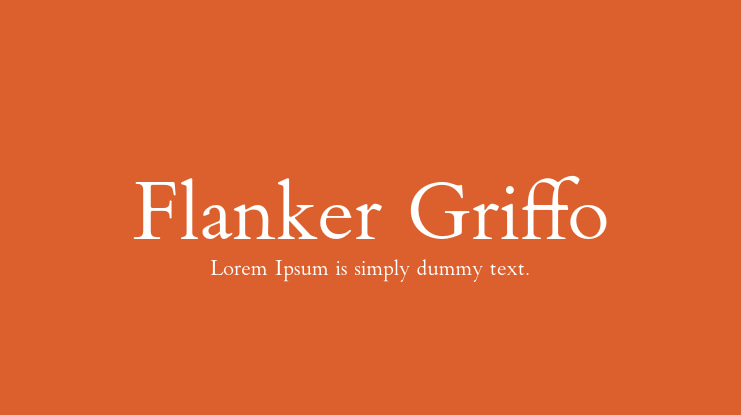 Beispiel einer Flanker Regular-Schriftart