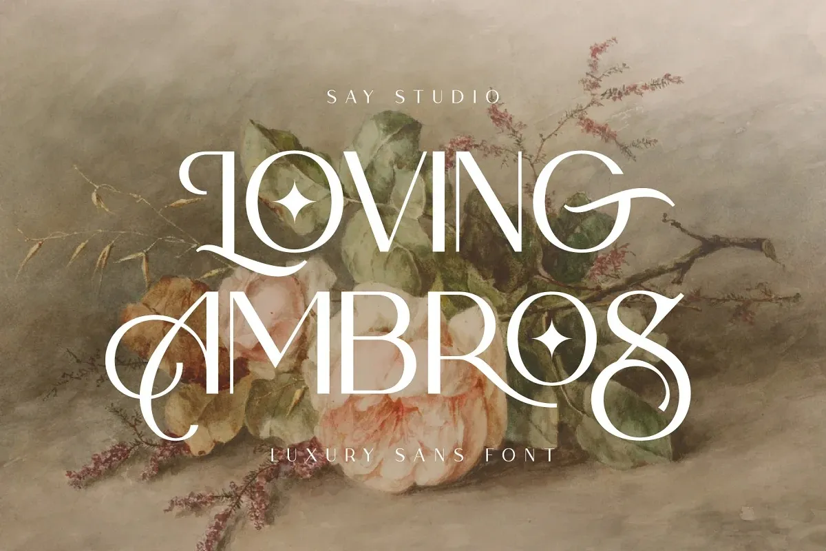 Beispiel einer Loving Ambros-Schriftart