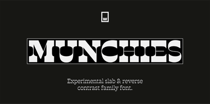 Beispiel einer Munchies-Schriftart