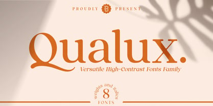 Beispiel einer Qualux-Schriftart