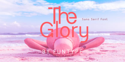 Beispiel einer The Glory-Schriftart