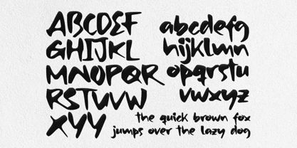 Beispiel einer Airone Display-Schriftart