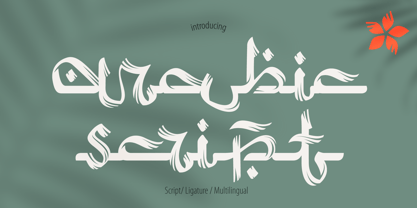 Beispiel einer Arabic Script Rough-Schriftart