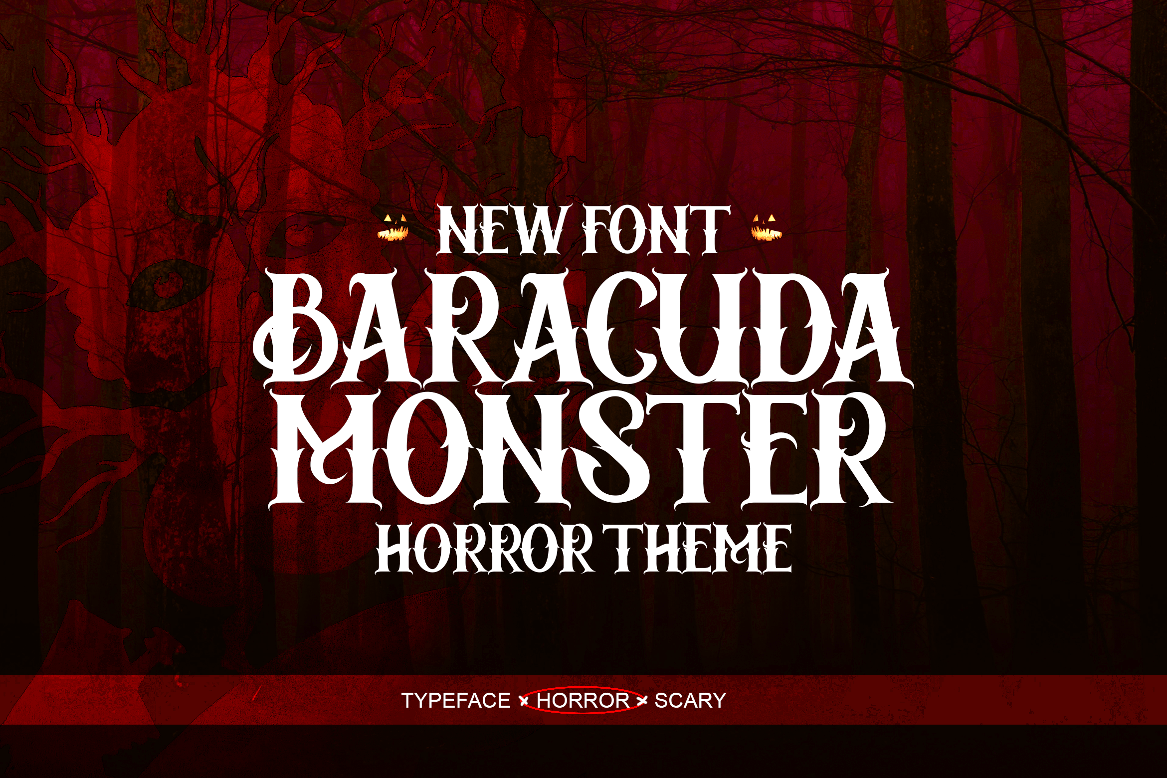 Beispiel einer Baracuda Monster-Schriftart