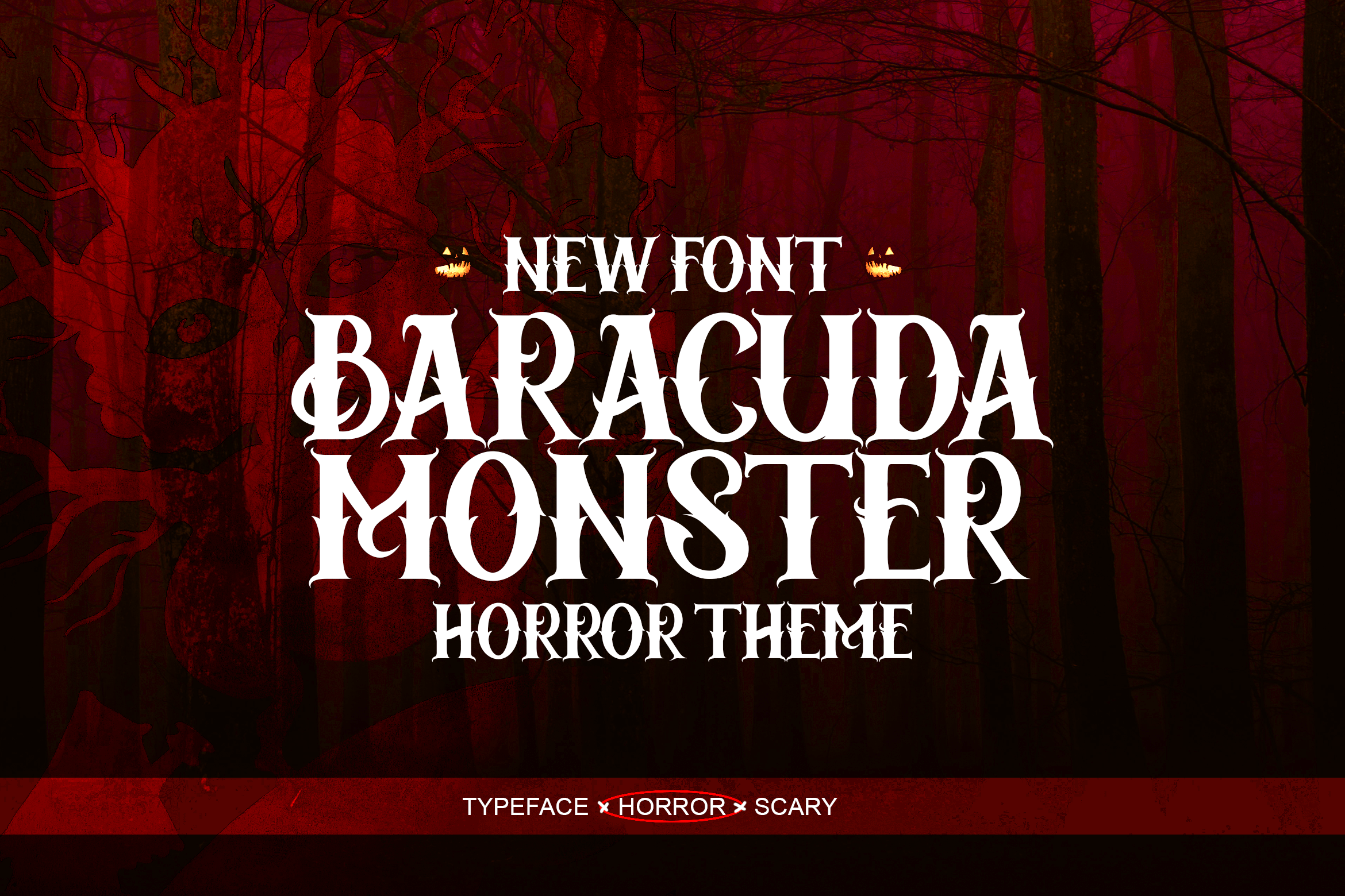 Beispiel einer Baracuda Monster Regular-Schriftart