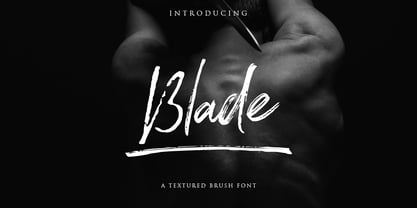 Beispiel einer Blade-Schriftart