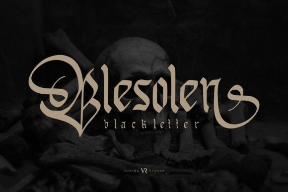 Beispiel einer Blesolen-Schriftart